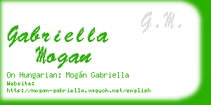 gabriella mogan business card