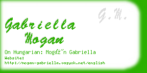 gabriella mogan business card